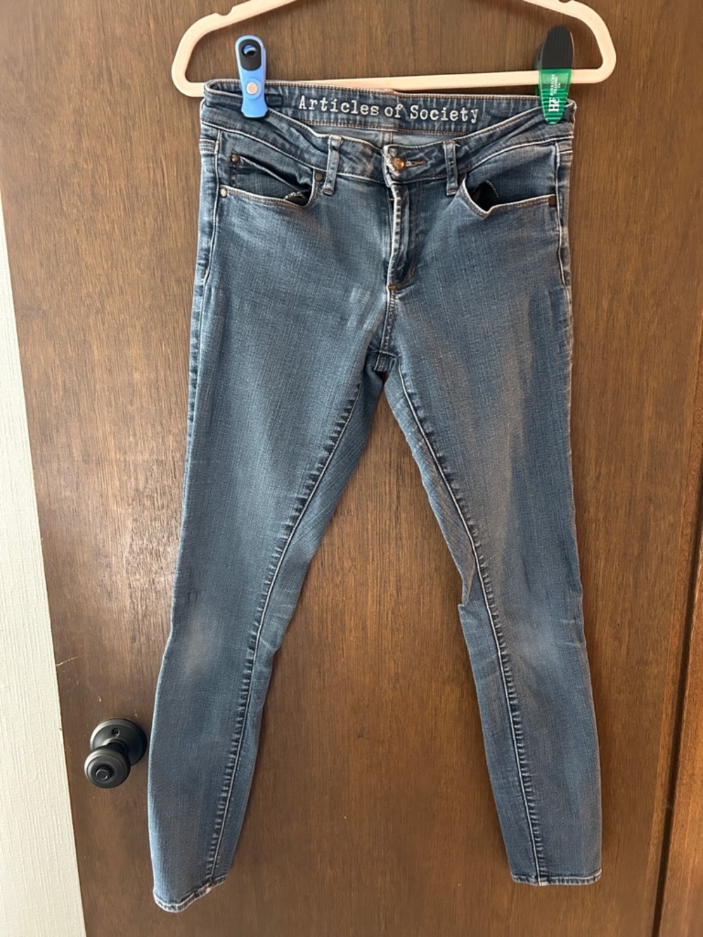 Articles Of Society Faded Indigo Skinny Jeans